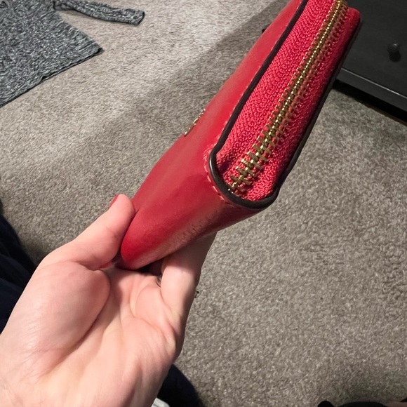 Coach Red Leather Wallet - Picture 7 of 7